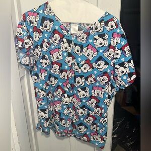 Disney women’s scrub top size L